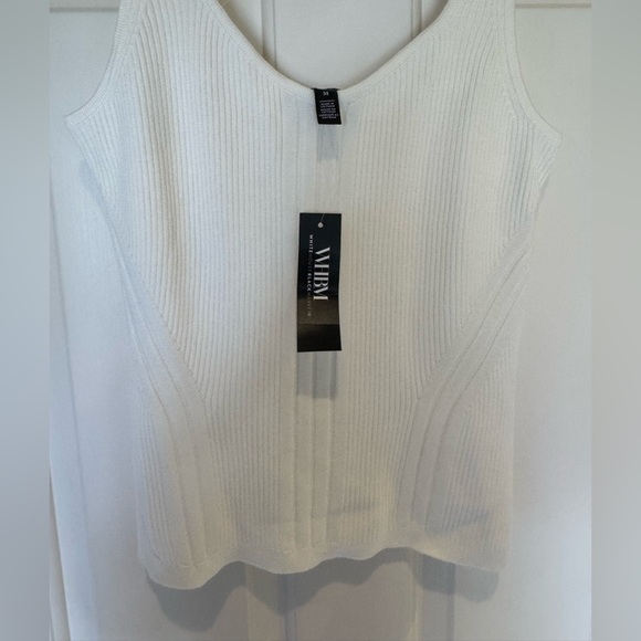 NWT White House Black Market Ribbed Knit Sweater Tank | Sz M - Picture 8 of 10